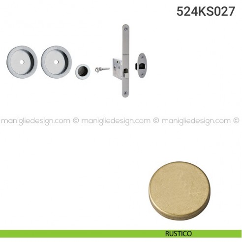 Kit per porta scorrevole 524KS027 rustico