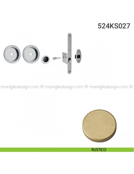 Kit per porta scorrevole 524KS027 rustico