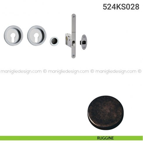 Kit per porta scorrevole 524KS028 ruggine
