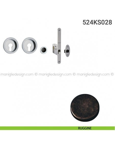 Kit per porta scorrevole 524KS028 ruggine