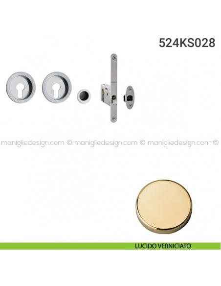 Kit per porta scorrevole 524KS028 lucido verniciato
