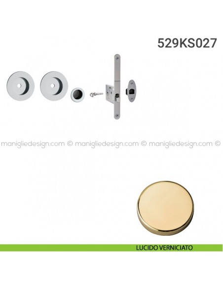 Kit per porta scorrevole 529KS027 lucido verniciato