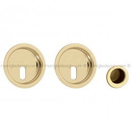 Kit placche incasso tonde foro chiave 808 Reguitti con frontalino di trascinamento