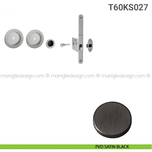 Kit per porta scorrevole T60KS027 PVD satin black