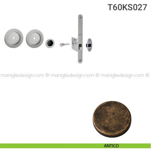 Kit per porta scorrevole T60KS027 antico