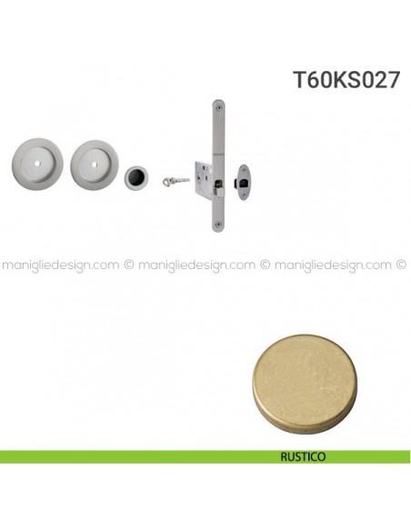 Kit per porta scorrevole T60KS027 rustico
