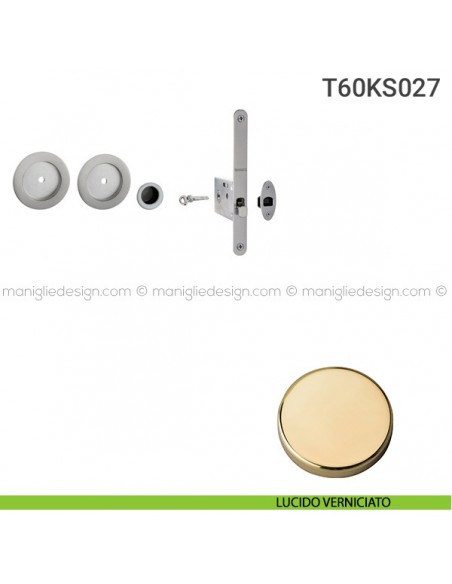Kit per porta scorrevole T60KS027 lucido verniciato