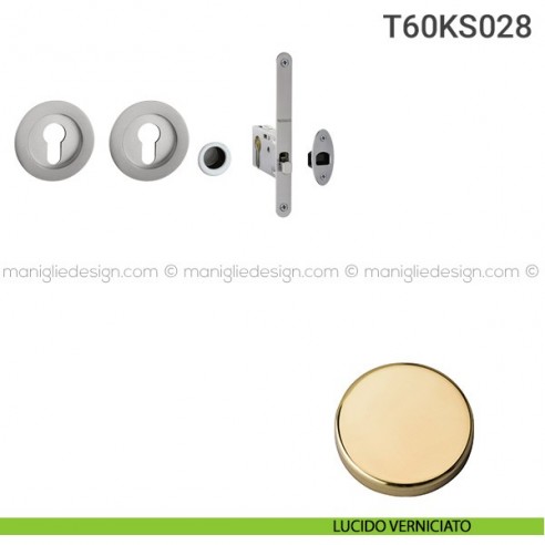 Kit per porta scorrevole T60KS028 lucido verniciato