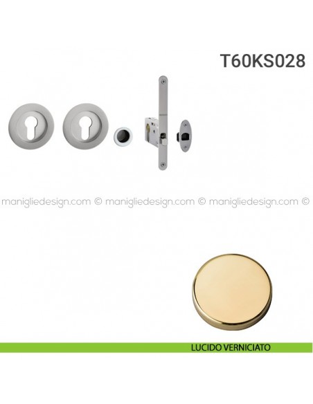 Kit per porta scorrevole T60KS028 lucido verniciato