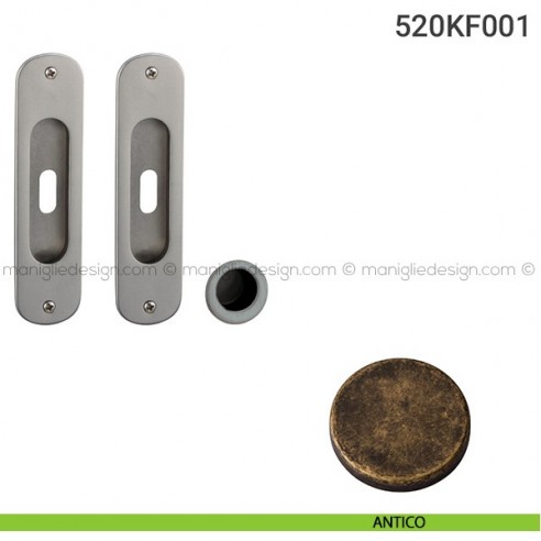 Kit per porta scorrevole 520KF001 antico