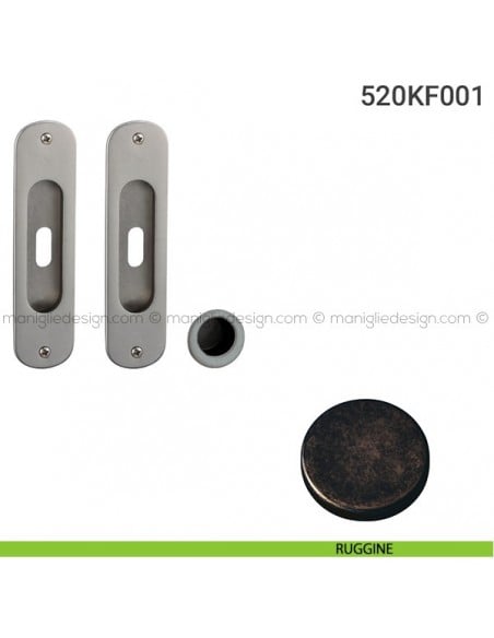 Kit per porta scorrevole 520KF001 ruggine