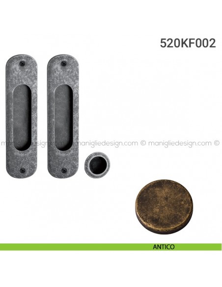 Kit per porta scorrevole 520KF002 antico