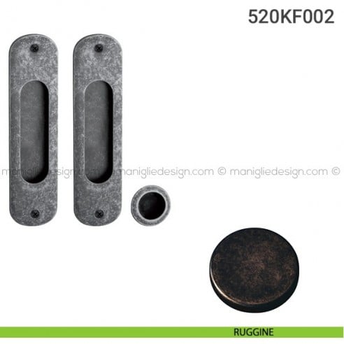 Kit per porta scorrevole 520KF002 ruggine