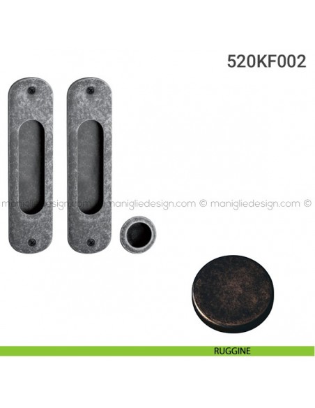 Kit per porta scorrevole 520KF002 ruggine