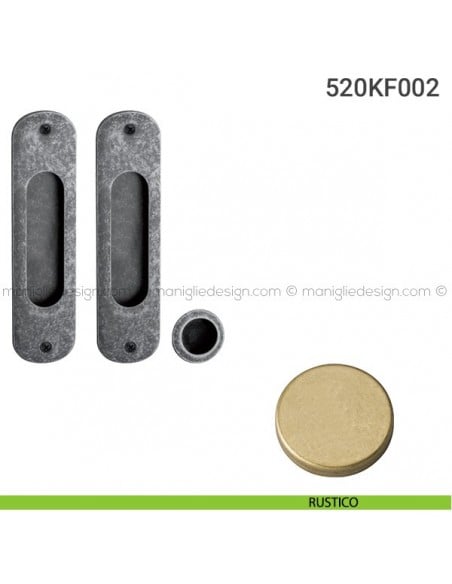 Kit per porta scorrevole 520KF002 rustico