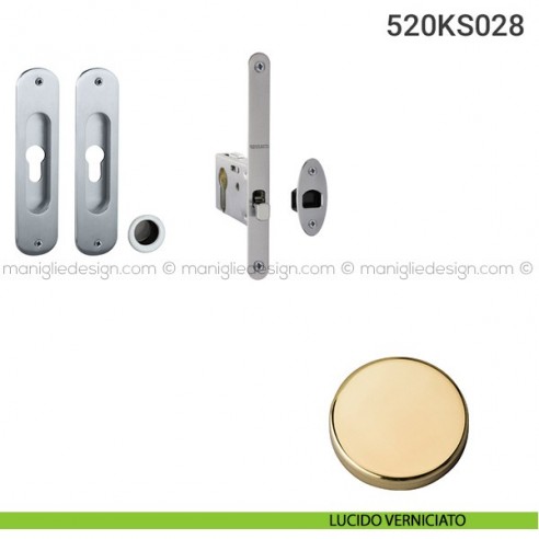 Kit per porta scorrevole 520KS028 lucido verniciato