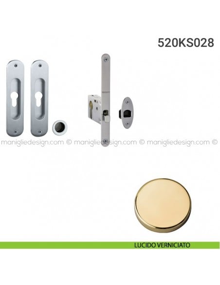 Kit per porta scorrevole 520KS028 lucido verniciato