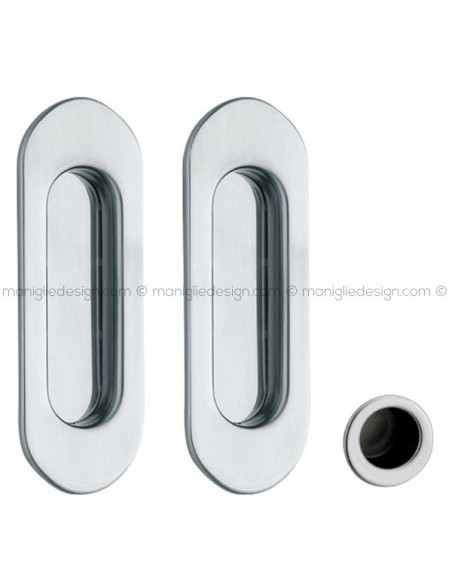 Kit placche incasso ovali cieche 535 Reguitti con frontalino di trascinamento