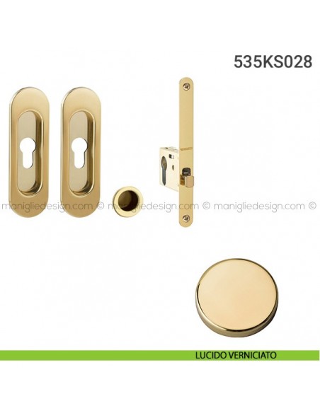 Kit per porta scorrevole 535KS028 lucido verniciato