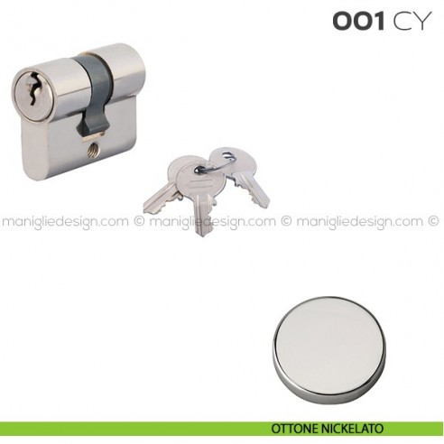 Cilindro Yale lunghezza 40 mm 001 CY Reguitti ottone nickelato