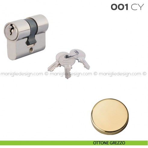 Cilindro Yale lunghezza 40 mm 001 CY Reguitti ottone grezzo