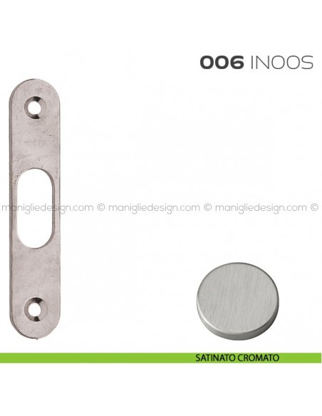 Incontro normale per serrature 16SR e 17SR articolo 006 IN Reguitti satinato cromato
