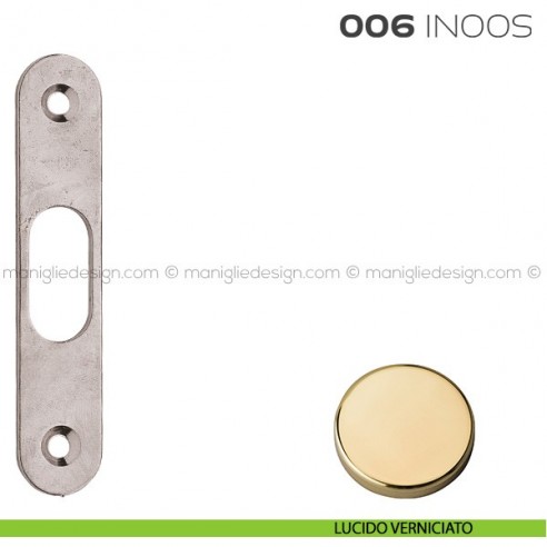 Incontro normale per serrature 16SR e 17SR articolo 006 IN Reguitti ottonato