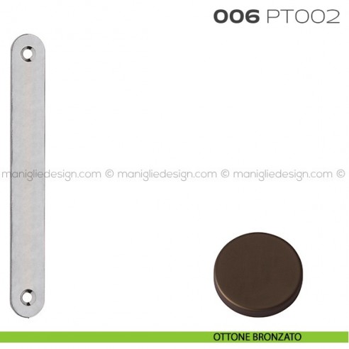 Piastrina copriscasso 006 PT002 Reguitti ottone bronzato