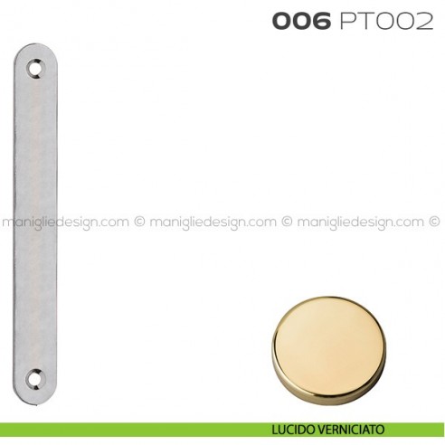 Piastrina copriscasso 006 PT002 Reguitti ottonato