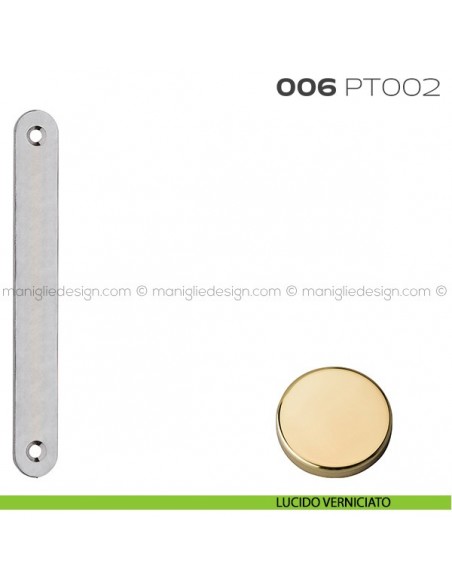 Piastrina copriscasso 006 PT002 Reguitti ottonato