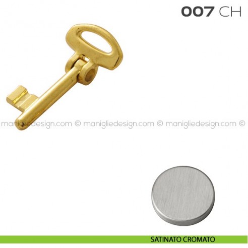 Chiave snodata per serrature 7SR articolo 007 CH Reguitti satinato cromato