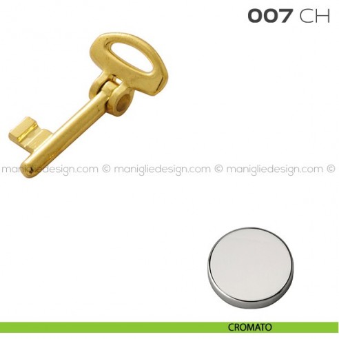 Chiave snodata per serrature 7SR articolo 007 CH Reguitti cromato