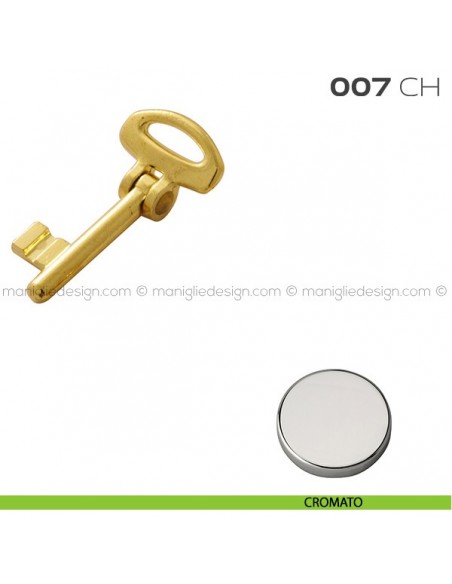 Chiave snodata per serrature 7SR articolo 007 CH Reguitti cromato