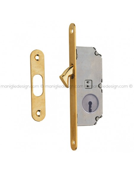 Serratura con foro chiave bordo tondo entrata 30 mm 007SR Reguitti