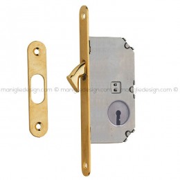 Serratura con foro chiave bordo tondo entrata 40 mm 007SR Reguitti