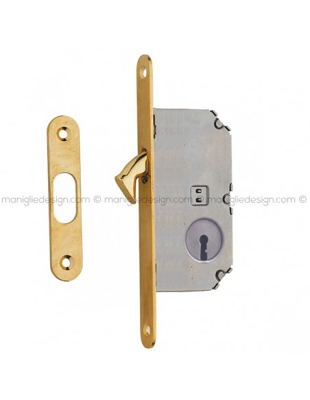 Serratura con foro chiave bordo tondo entrata 40 mm 007SR Reguitti