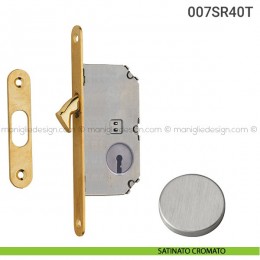 Serratura con foro chiave bordo tondo entrata 40 mm 007SR Reguitti 2
