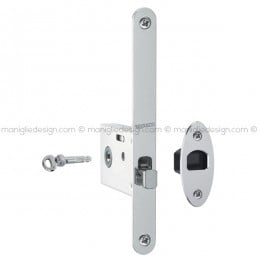 Serratura con foro chiave tondo, con chiave a spillo bordo tondo entrata 50 mm 027SR Reguitti