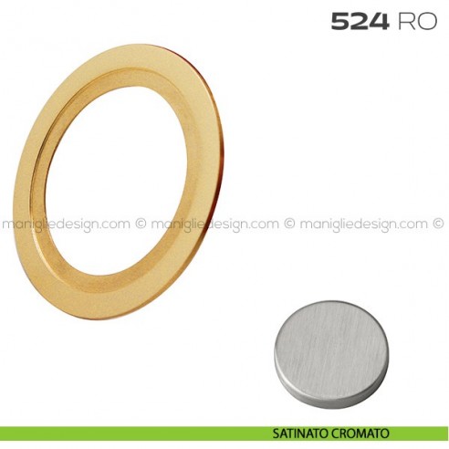 Cornice per placche con incasso diametro 48 mm 524 RO Reguitti satinato cromato