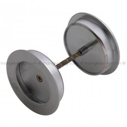 Coppia placche incasso ø48 con bordo di presa con vite di connessione passante 529 CP Reguitti