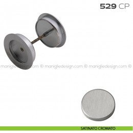 Coppia placche incasso ø48 con bordo di presa con vite di connessione passante 529 CP Reguitti 2