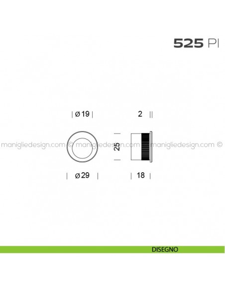 Frontale di trascinamento 525 PI Reguitti disegno
