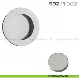 Placca incasso tonda foro 30 mm con bordo di presa cieca 532 PI Reguitti 2