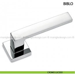 Maniglia quadrata cromo lucido per porta Biblo Comit 2