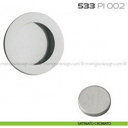 Placca incasso tonda foro 25 mm con bordo di presa cieca 533 PI Reguitti 2