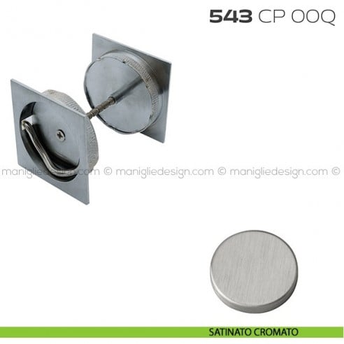 Coppia placche incasso quadrate 543 CP 00Q satinato cromato