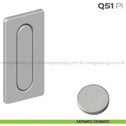 Frontale di trascinamento con pendente di presa Q51 PI Reguitti satinato cromato