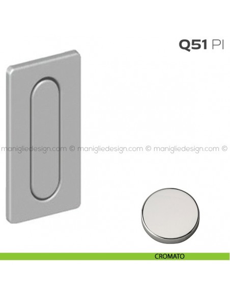 Frontale di trascinamento con pendente di presa Q51 PI Reguitti cromato