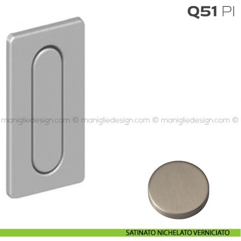 Frontale di trascinamento con pendente di presa Q51 PI Reguitti satinato nichelato verniciato