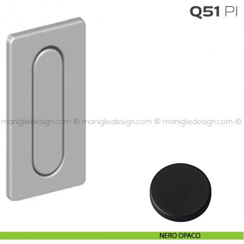 Frontale di trascinamento con pendente di presa Q51 PI Reguitti nero opaco RAL 9005